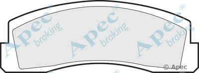 APEC BRAKING pad311 -  Комплект тормозных колодок, дисковый тормоз